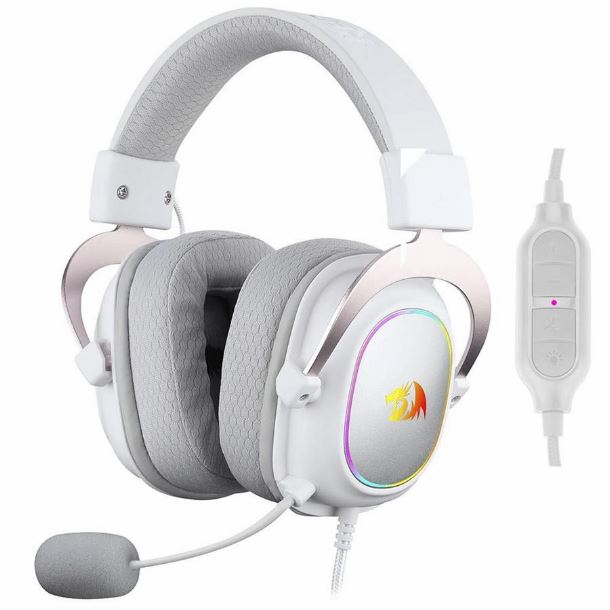 AURICULAR REDRAGON ZEUS X H510 BLANCO RGB