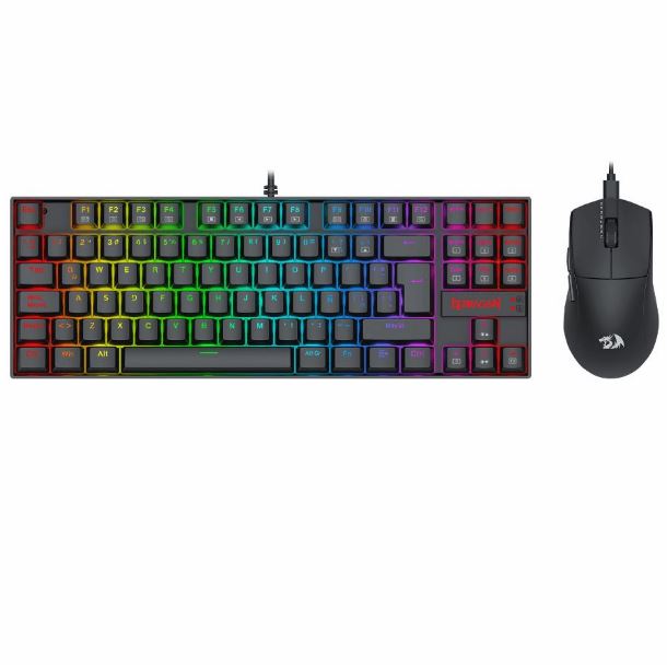 COMBO REDRAGON S145 TECLADO KUMARA K552 RGB + MOUSE K1NG M724