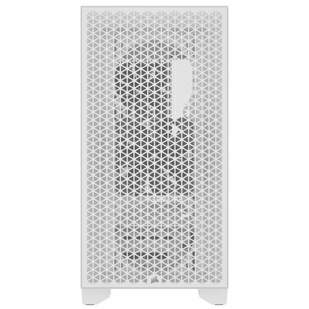 GABINETE CORSAIR 3000D AIRFLOW TG 2FAN WHITE