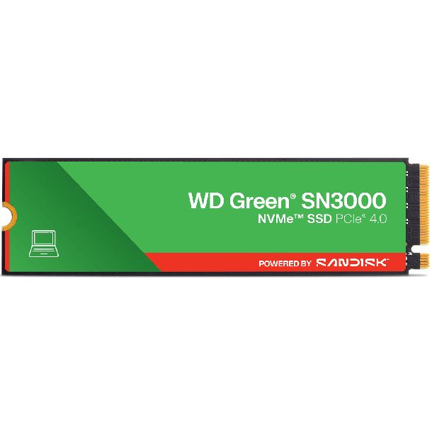 HD SSD 1TB WD GREEN SN3000 M.2 NVME GEN4 5000MBS 2280
