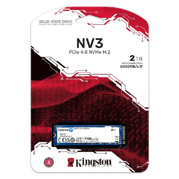 HD SSD 2TB KINGSTON SNVS NV3 NVME M.2 GEN4 6000MB/S 2280