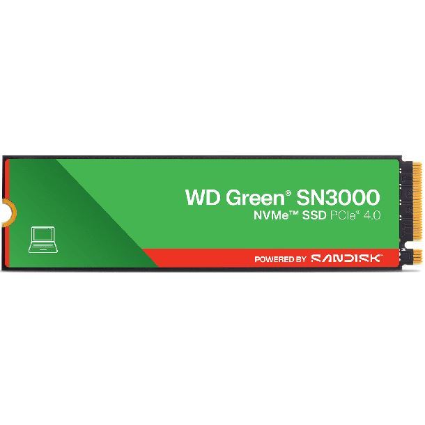 HD SSD 500GB WD GREEN SN3000 M.2 NVME GEN4 5000MBS 2280