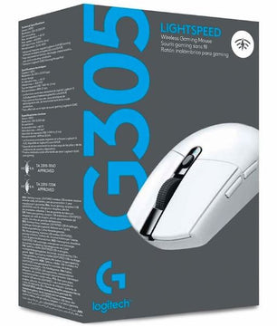 MOUSE LOGITECH G305 LIGHTSPEED WIRELESS WHITE 910-005290