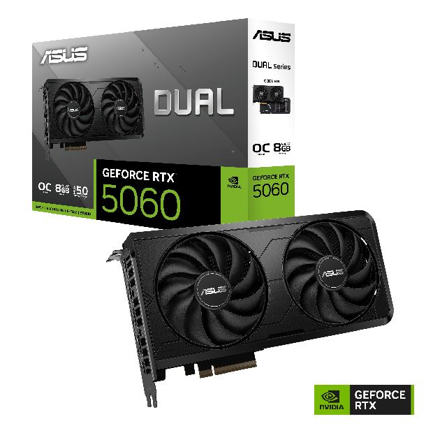 PLACA DE VIDEO GeForce RTX 5060 8GB ASUS DUAL EVO OC EDITION