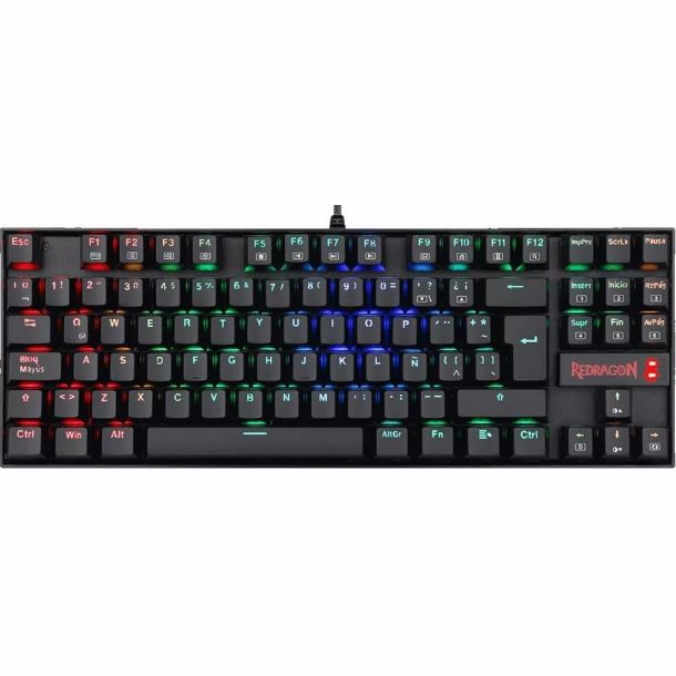 TECLADO GAMER REDRAGON KUMARA K552 RGB BLACK - SWITCH RED ESPAÑOL