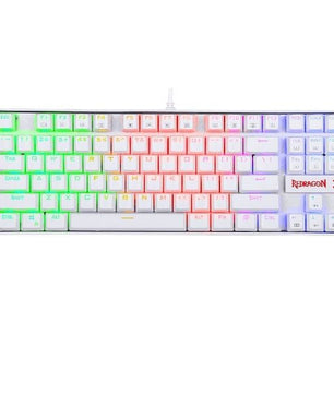 TECLADO GAMER REDRAGON KUMARA K552 RGB WHITE - SWITCH RED ESPAÑOL