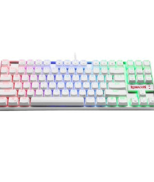 TECLADO GAMER REDRAGON KUMARA K552 RGB WHITE - SWITCH RED ESPAÑOL