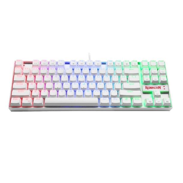 TECLADO GAMER REDRAGON KUMARA K552 RGB WHITE - SWITCH RED ESPAÑOL