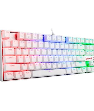 TECLADO GAMER REDRAGON KUMARA K552 RGB WHITE - SWITCH RED ESPAÑOL