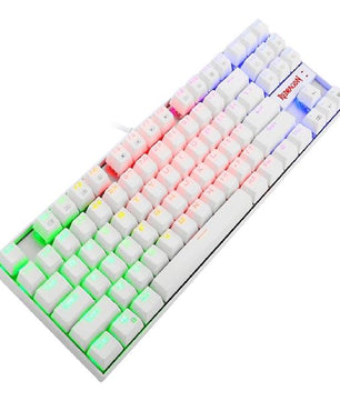 TECLADO GAMER REDRAGON KUMARA K552 RGB WHITE - SWITCH RED ESPAÑOL