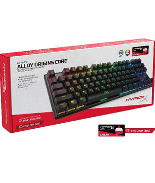 TECLADO HYPERX ALLOY ORIGINS CORE TKL HX RED SW ENGLISH 4P5P3AA